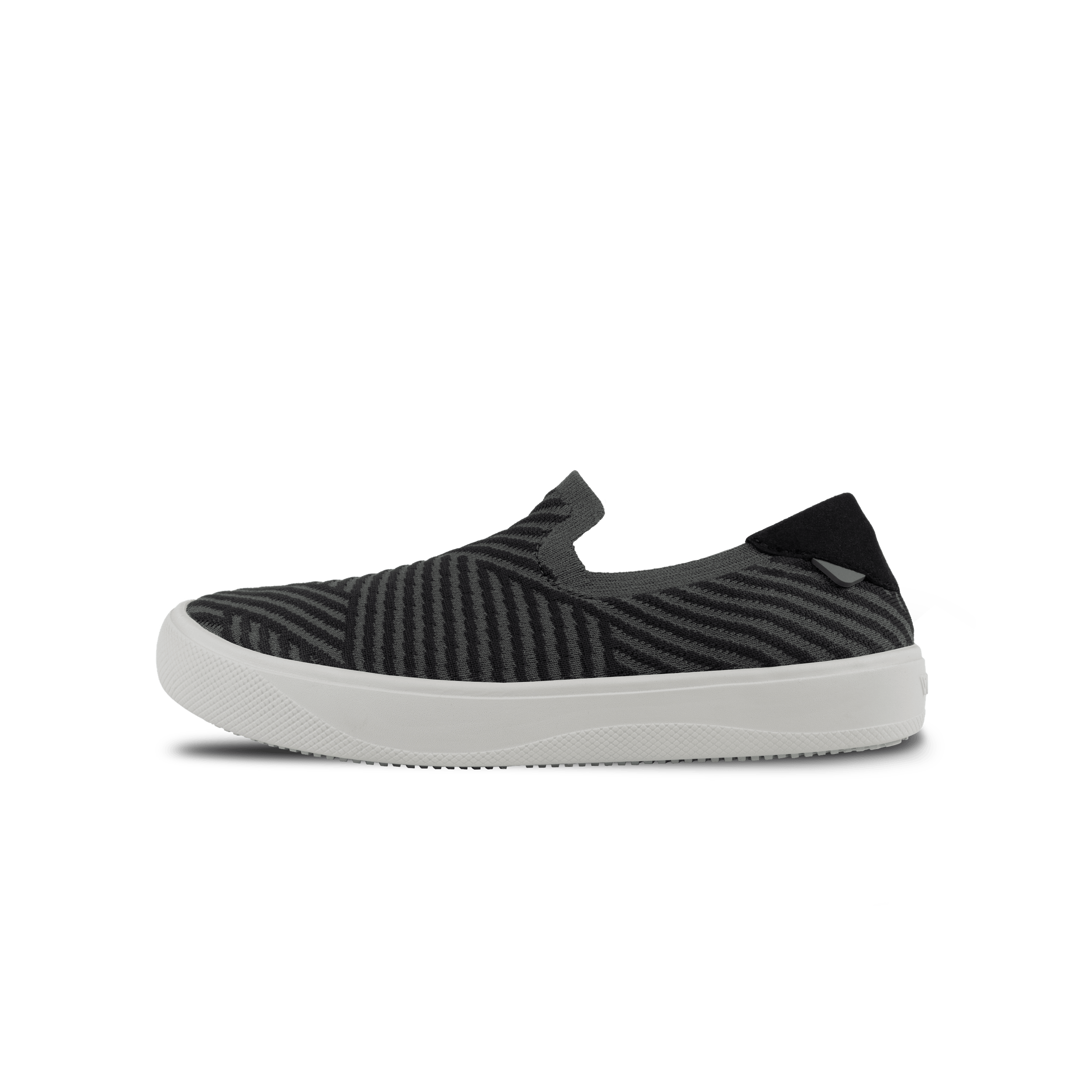 Women's Boardwalk Slip-On - Dark Grey/Black Zigzag
